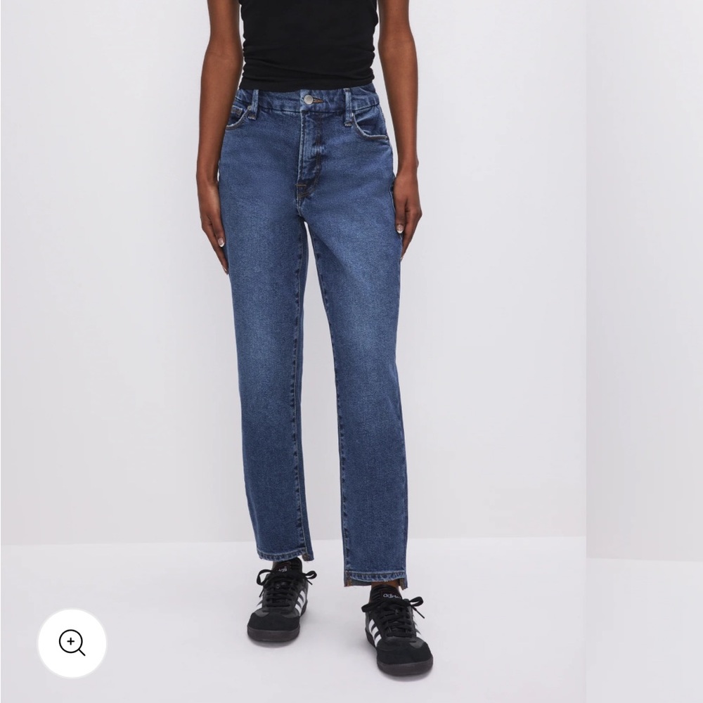 Good American Blue Boyfriend Jeans